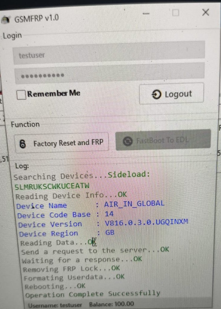 GSM FRP Tool